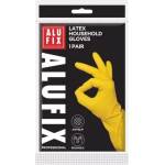 Alufix Домакински ръкавици Alufix Latex, жълти, размер M, 1 бр