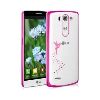 Image 1 of kwmobile Прозрачен калъф с дизайн фея за lg g3 s - розов