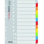 Office Products Herlitz CARDBOARD SCREENS A4 INDEX 12 COLORS