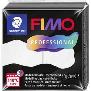FIMO Глина, 57 g, горима, FIMO "Professional", бяла 8040-0 (8040-0)