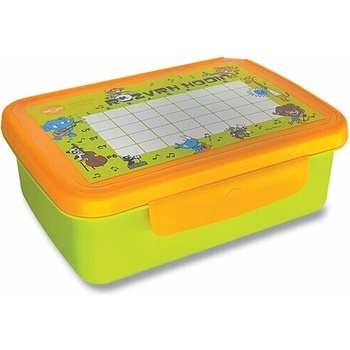 R&B Zdravá desiatujú komplet box zelená/žlutá