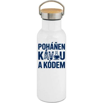 123TRIKO termoska Poháněn kávou a kódem 500 ml vtipné