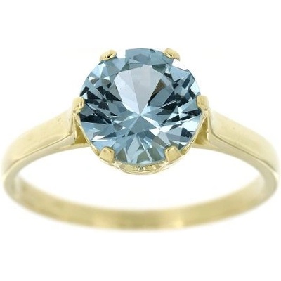 Zlatnictví U Kostela Dámský prsten s modrým kamenem 70žm