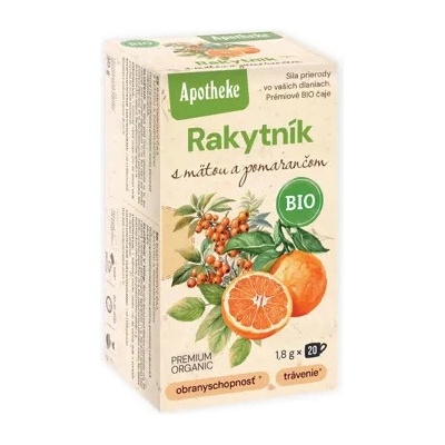 Apotheke Rakytníkový čaj s mátou a pomerančem BIO 6 x 20 ks