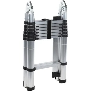 DETOOLZ Алуминиева двураменна телескопична стълба Detoolz DZ-C247/ 4.4 м (DZ-C247)