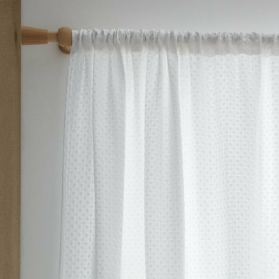 Biela záclona 140x229 cm Muscat Waffle – Pineapple Elephant