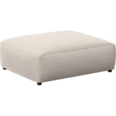 Flexlux Krémově bílá čalouněná podnožka LUCERA 104 x 82 cm