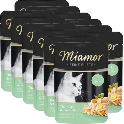Miamor Капсула Miamor Feine Filets тонка и зеленчуци в желе 12 x 100 г
