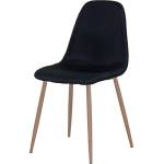 Bogdan Furniture Am Трапезен стол am-a-293b черен текстил/сонома крака
