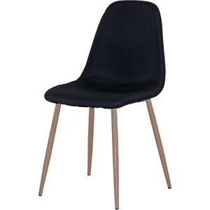 Bogdan Furniture Am Трапезен стол am-a-293b черен текстил/сонома крака