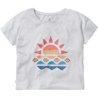 Passenger Дамска тениска Passenger Women's Sunray Recycled Cotton T-Shirt - White - размер XXS (916-4437-0211)
