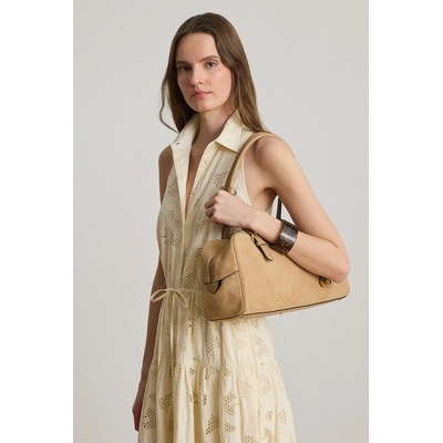 Ralph Lauren чанта тип багета дамска от велур (431P15643)