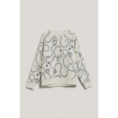 Gant Sailing Print C-Neck Sweat Cream