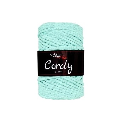 Vlna-hep Cordy šňůry 3mm - 8134 mintová
