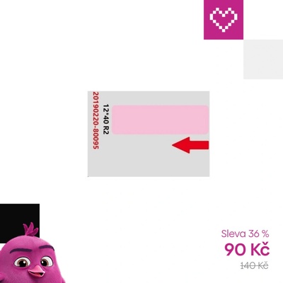 Niimbot štítky RP 12x40mm 160ks Pink pro D11 a D110