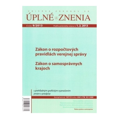 Úplné znenia 9/2013 -