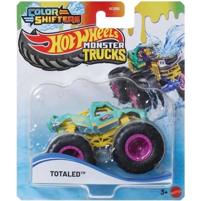 Mattel Hot Wheels: Monster Trucks количка с променящ се цвят - Totaled (JCH03)
