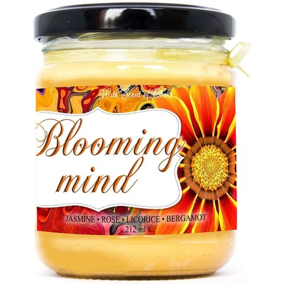 With Scent of Books Ароматна свещ - Blooming Mind, 212 ml (BLOOMING MIND_212)