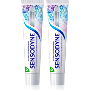 Sensodyne Extra Whitening избелваща паста за зъби с флуорид за чувствителни зъби 2x75ml