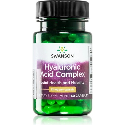 Swanson Hyaluronic Acid Complex 33 mg 60 kapslí