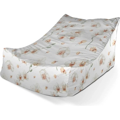 Sablio Sedací vak Lounge bílá orchidej 80 x 95 x 50 cm