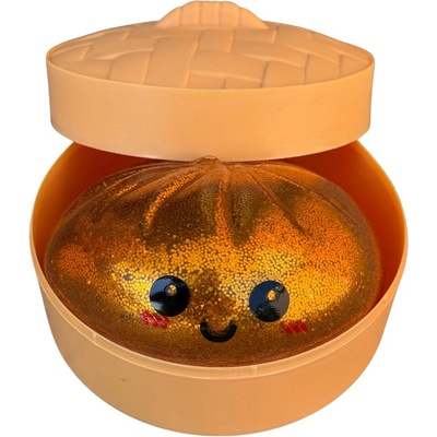 Squishy Dumpling MEGA XXL obří mačkací knedlíček 14 cm měděná