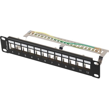 Lanberg patch panel blank 12 port 1 (PPKS-9212-B)