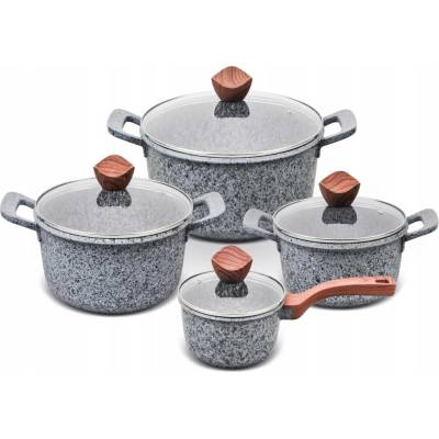 Promis Sada hrnců GRANITE z hliníku 10 ks