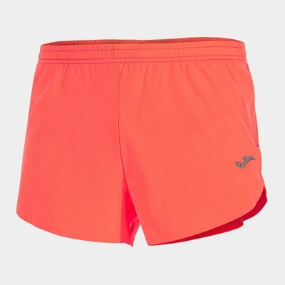 Short Olimpia bežecké šortky koralová fluo