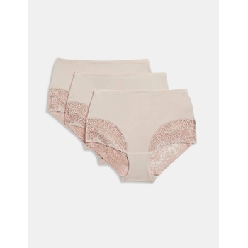 Marks & Spencer Бикини до талията Body Soft, комплект 3 бр. Marks & Spencer бежово Marks & Spencer | Bezhov | ЖЕНИ | L