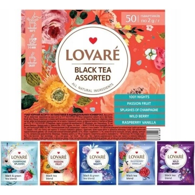 Lovare zmes čiernych čajov Assorted Black 50 x 2 g