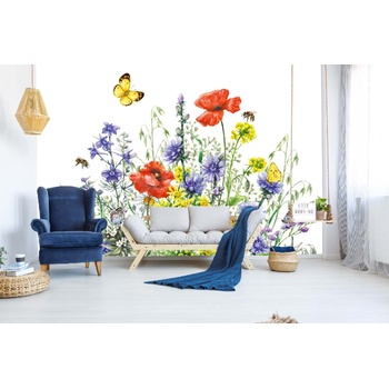 DIMEX ART Самозалепваща се флизелинова фототапета картина - диви цветя 375 x 250 см