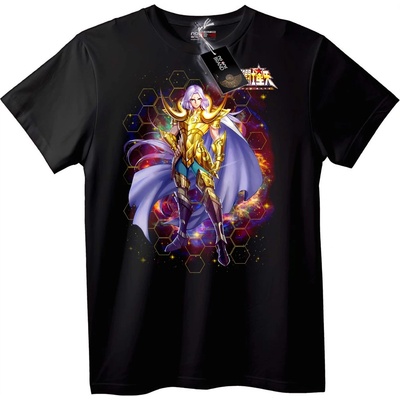 NOONEBRAND Тениска Saint Seiya - Златна Броня - 3XL, White