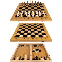GOTEL B10A1 3V1 Hra Šachy Dama Backgammon