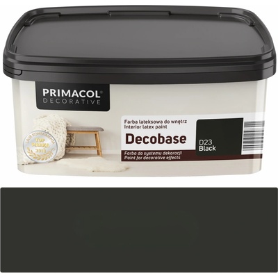 Primacol Decobase Decorative omyvatelná malířská barva, D23 black, 1 l