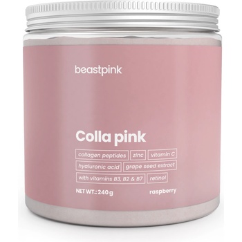 GymBeam BeastPink Colla Pink 240 g малина