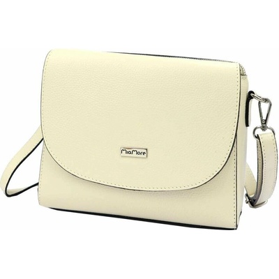 MiaMore Quartz dámska kabelka Dollaro z prírodnej kože malá crossbody so strieborným kovaním