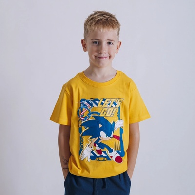 Tričko Sonic Let´s Go žlté