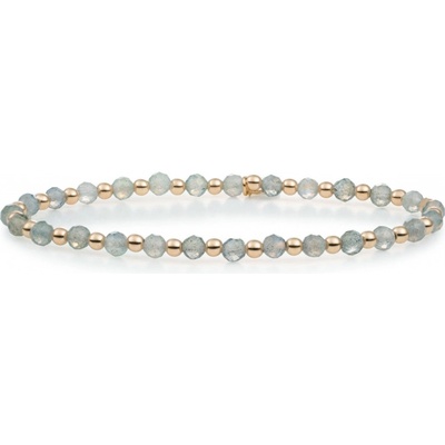 Sparkling Jewels korálkový náramok s labradoritom SBG-GEM18-3MM-MIX