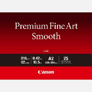 Canon Premium Fine Art Smooth 1711C016, 310 g/m2, A2, 25 бр. , матова, за мастиленоструен печат, бяла, фотохартия (1711C016)