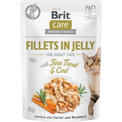 Brit Care Cat Pouch Trout & Cod in Jelly 85 g