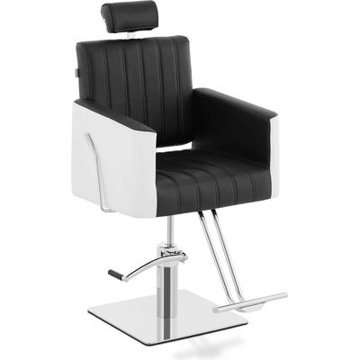 physa Салонен стол с подложка за крака - 470 x 630 мм - 150 кг - черен, бял (SWANAGE BLACK & WHITE)
