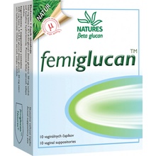 Natures Femiglucan vaginálne čapíky 10 ks