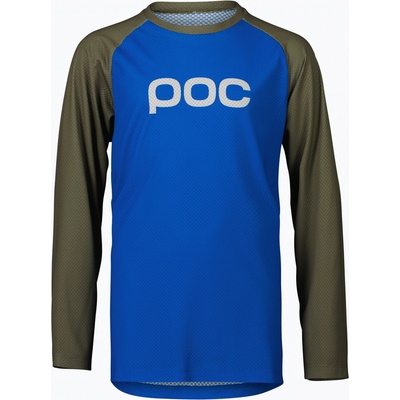POC Essential MTB LS detský natrium blue/epidote green