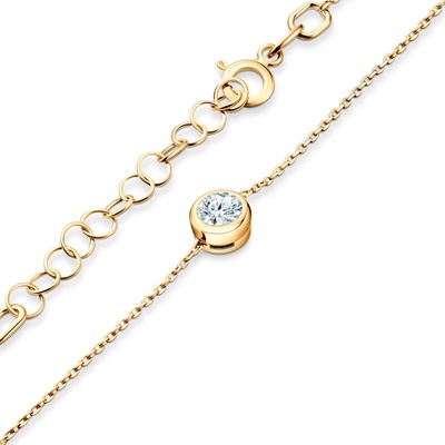 SAVICKI Гривна The Journey: злато, лабораторен диамант