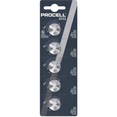 Duracell Батерия DURACELL (CR2032) Button Procell Lithium (5 батерии/блистер) 3V, цена за 1бр (DUR-BL-DL2032-5PK-PROCELL)
