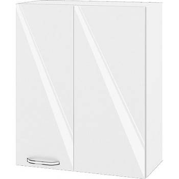 ИРИМ Горен ъглов кухненски шкаф Сити БФ-Бяло гланц-05-17 60 см