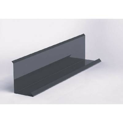 Lemování zdí klasik r.š.333mm pozinkované Lakované RAL 7024 šedá grafit s folií dl.2m