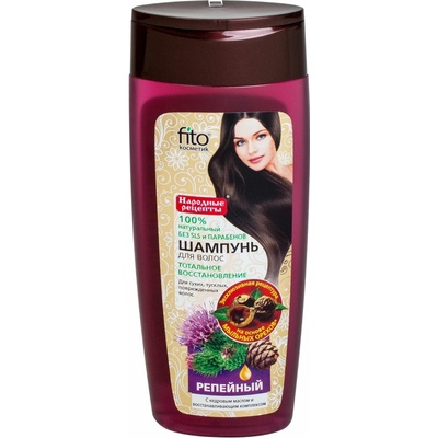 Fito kosmetik šampón lopúchový na báze mydlových orechov s cédrovým olejom 270 ml