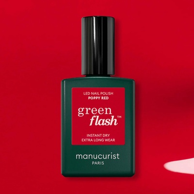 Manucurist Green Flash LED lak POPPY RED 15 ml